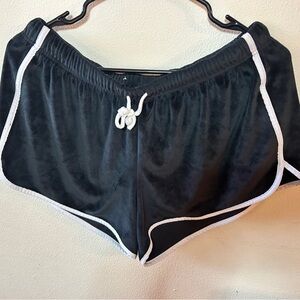 SO Black and White Athletic Shorts with Retro Design